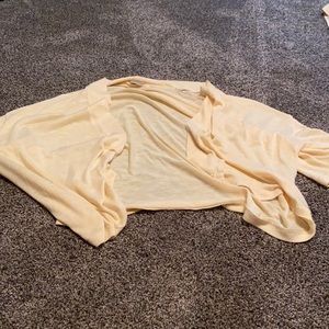 Yellow shrug sweater